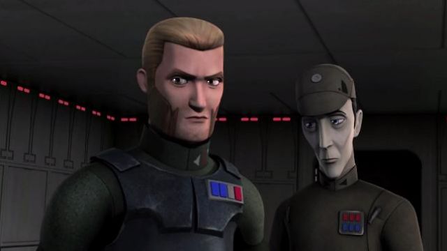 the badge of the Agent Kallus in Star Wars : The Clone Wars