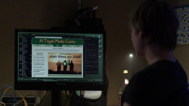 The screen of Lenovo computer seen in Homeland