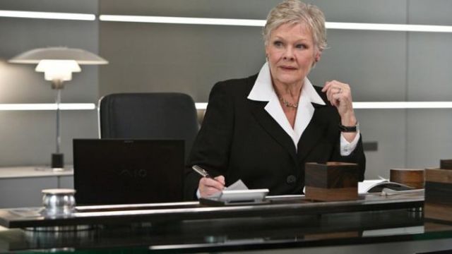 The Sony Vaio laptop on the desk of M (Judi Dench) in Quantum of solace