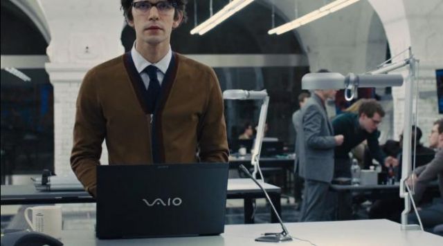 The Sony Vaio laptop of Q (Ben Whishaw) in Skyfall