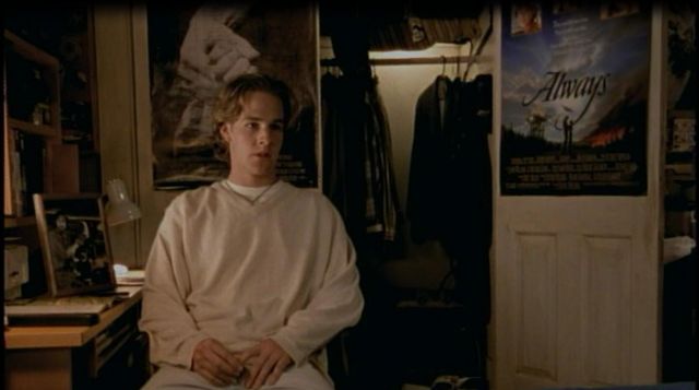The poster of the film Always of Dawson Leery (James Van Der Beek) on Dawson