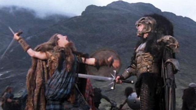 The sword of Kurgan (Clancy Brown) in Highlander