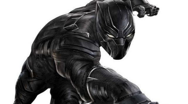 The costume of T Challa / Black Panther (Chadwick Boseman) in Captain America Civil War