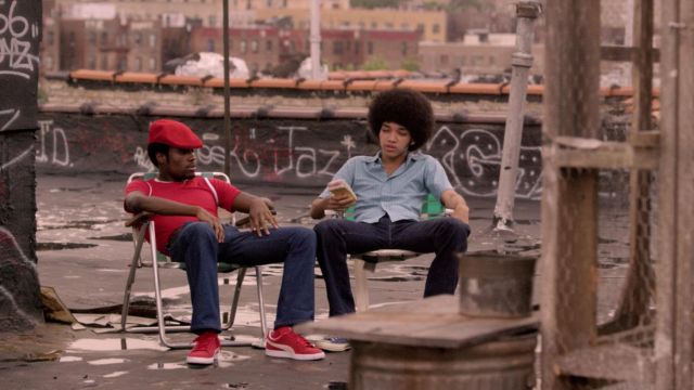Red Puma Suede worn by Shaolin Fantastic (Shameik Moore) as seen in The Get Down S01E02