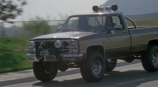 Colt Seavers (Lee Majors) Chevrolet Silverado car seen in The Unknown Stuntman