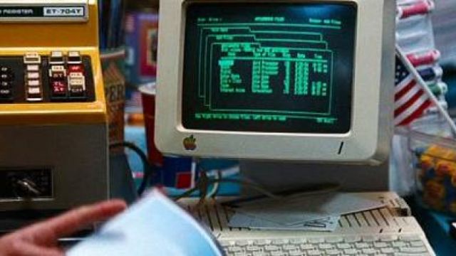 L'ordinateur Apple IIc dans La machine à démonter le temps