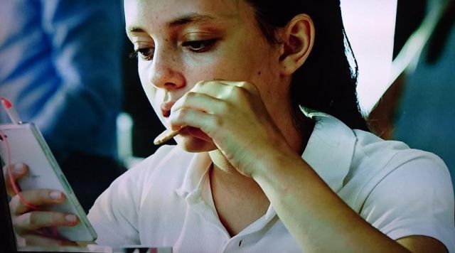 The Sony phone from the queue for Carlos to Call Unknown