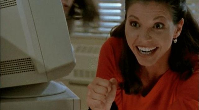 A computer of the 90's in Buffy against the vampires