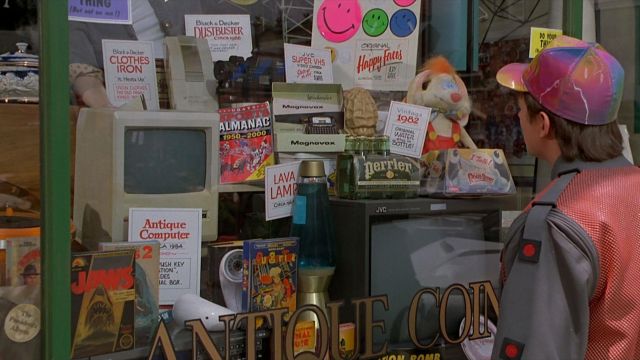 The Apple Macintosh computer More seen in Back to the future 2