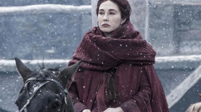 The red costume of Mélissandre (Carice van Houten) in Game of Thrones S06E01