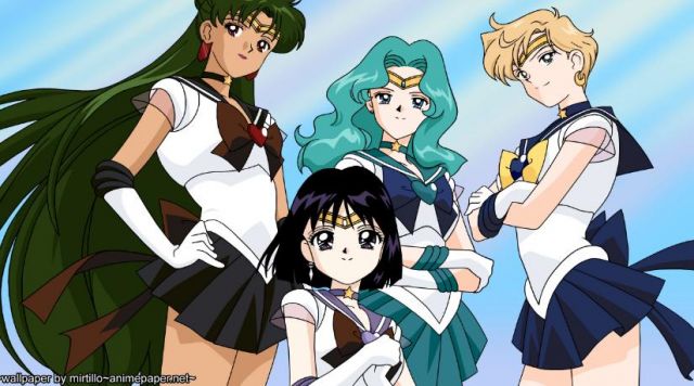 The dress of Sailor Uranus in Sailor Moon