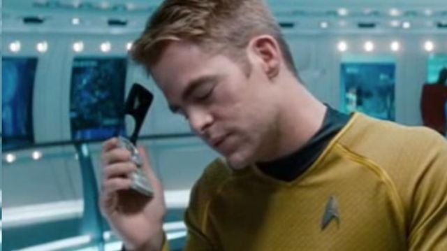 The communicator of James Kirk (Chris Pine) in Star Trek Into Darkness