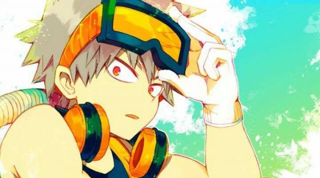 The replica Nendoroid of Katsuki Bakugo in My Hero Academia