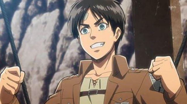 The replica of Eren in Nendoroid of the Attack of the Titans