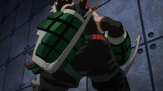 The Armor grenade Kacchan in My Hero Academia