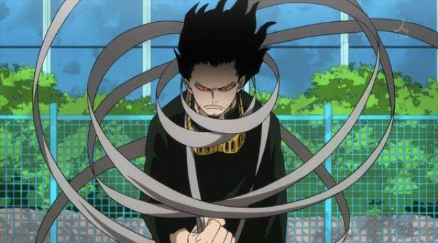 The holding of Shouta Aisawa in My Hero Academia