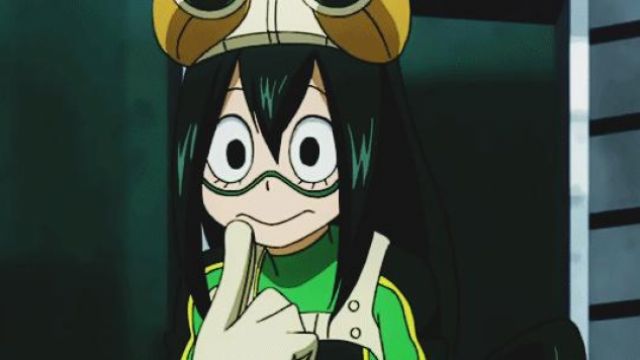 The battle suits of Tsuyu Asui in My Hero Academia