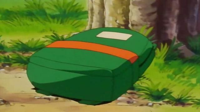 La réplique du sac à dos vert de Sasha dans Pokémon