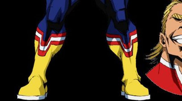 The boots of All Might in My Hero Academia
