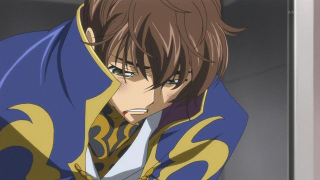 The costume / cosplay of Suzaku in Code Geass - Lelouche of The Rebellion
