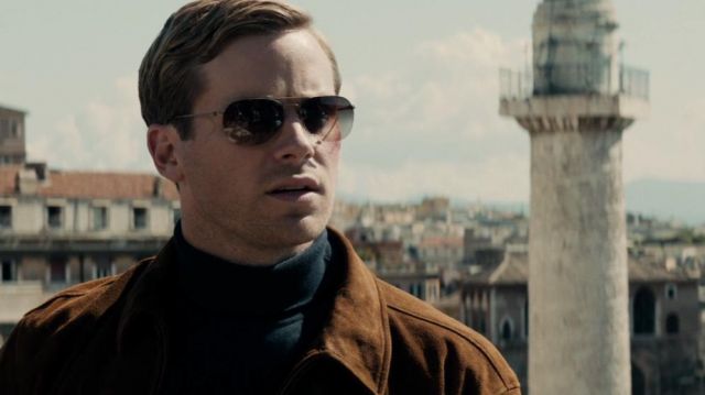 Les lunettes de soleil de Illya Kouriakine (Armie Hammer) dans Agents très spéciaux : Code UNCLE