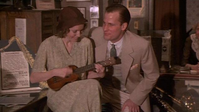 Le ukulele de Cecilia (Mia Farrow) dans La rose pourpre du Caire