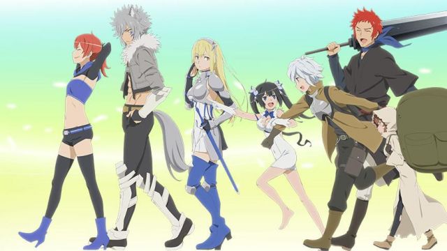 The holding of aiz in Danmachi