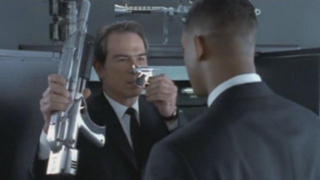 The gun "Desert Hell" of the Agent J (Will Smith) in Men in Black