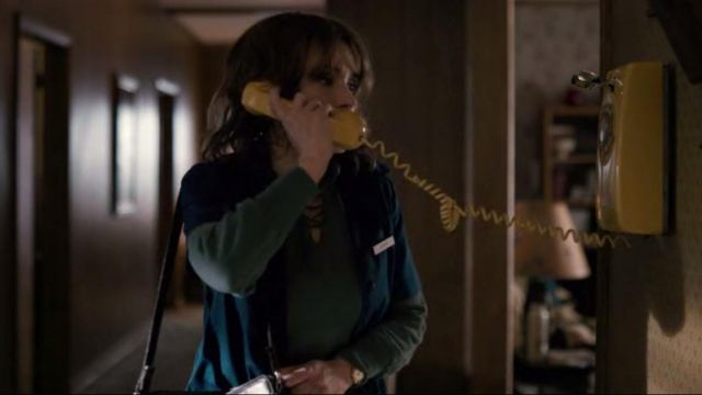 The wall-mounted phone in Joyce in Stranger Things