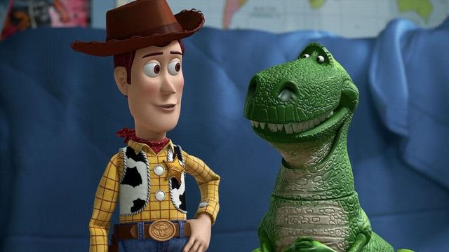 Rex The Green Dinosaur In Toy Story