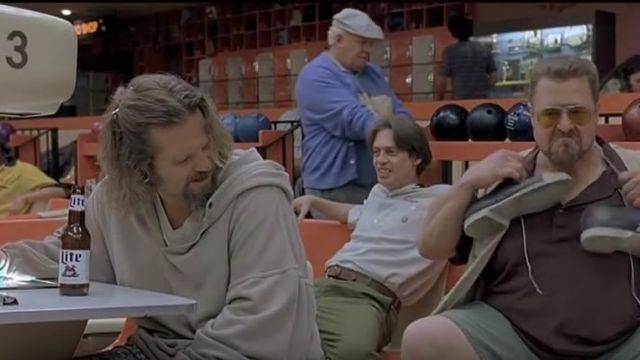 Beer Lite of the Duke (Jeff Bridges) in The Big Lebowski