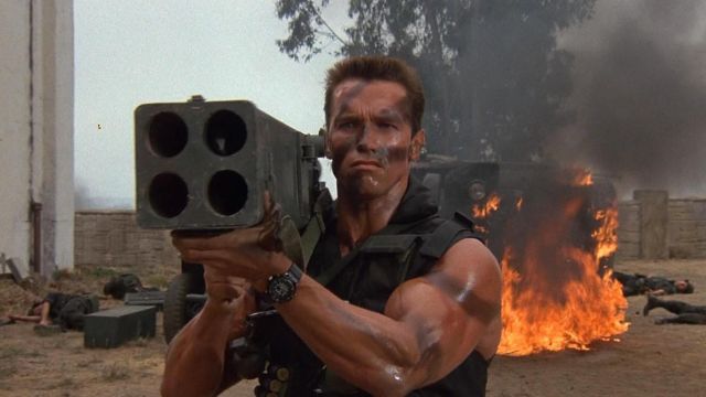 La montre de John Matrix (Arnold Schwarzenegger) dans Commando