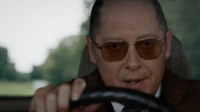 The glasses of Raymond Reddington (James Spader) in The Blacklist