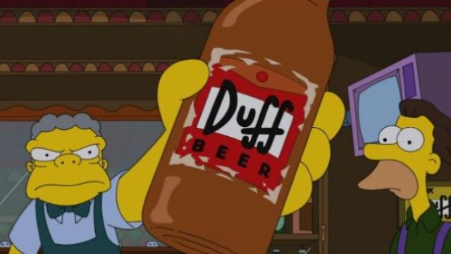 The beer fictitious Duff Simpsons