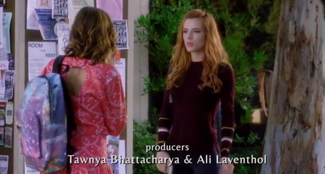 The sweat Whistles of Paige Townsen (Bella Thorne) in Famous in Love S01E09