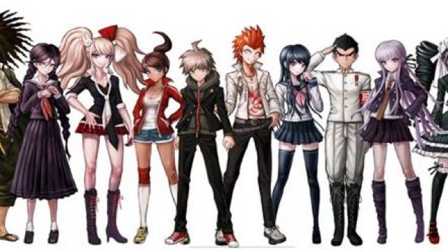 The red shoes style Converse of Naegi in Danganronpa: The Animation