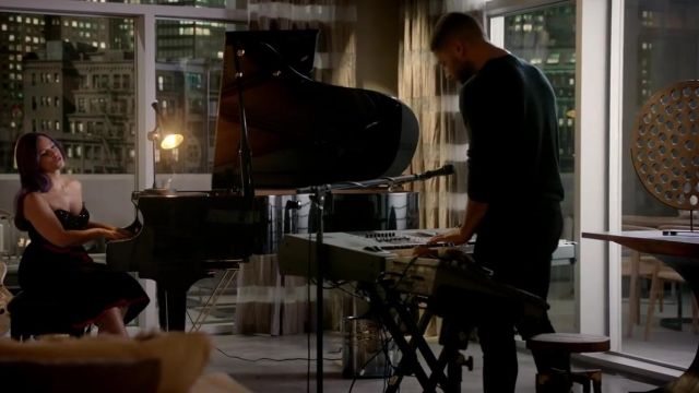 The piano playing Alicia Keys on Powerfull duet with Jamal in Empire