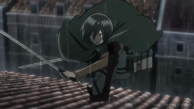Replica nendoroid of Mikasa in The attack of the Titans