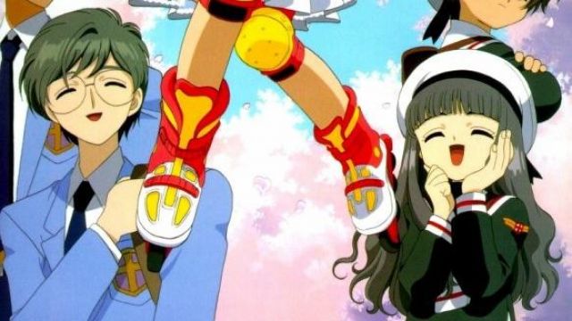 The figure of tomoyo in uniform in Sakura Hunter cards