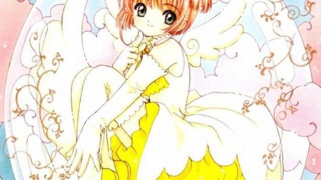 The nendoroid of sakura in a suit of yellow in Sakura, hunter cards