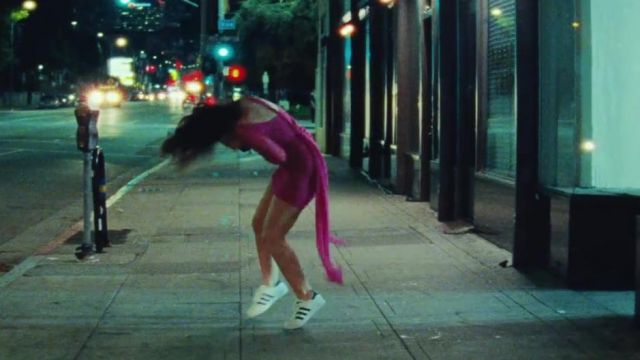 Fuschia Tie-Back Dress worn by Lorde in Green Light | Spotern Fuschia Tie-Back Dress worn by Lorde in Green Light | Spotern