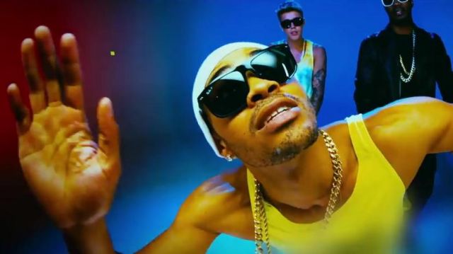 The sunglasses in the video for Maejor Ali - Lolly ft. Juicy J, Justin Bieber
