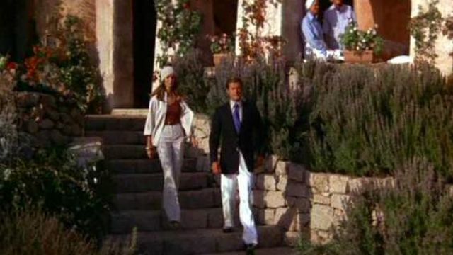 The hotel Cala di Volpe in Sardinia, where down James Bond (Roger Moore) in The spy who loved me