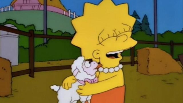 The replica plush of Lisa Simpson in The Simpsons