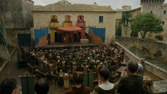 Plaça dels Jurats en Girona, España, sede del Teatro Braavos en Game of Thrones S06