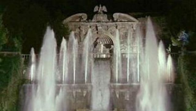 The Villa d'este at Tivoli in Italy in The Corniaud