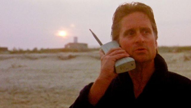 Le téléphone Motorola 8000X Dynatac de Gordon Gekko (Michael Douglas) dans Wall Street