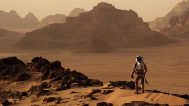 Le désert de Wadi Rum en Jordanie dans Seul sur Mars
