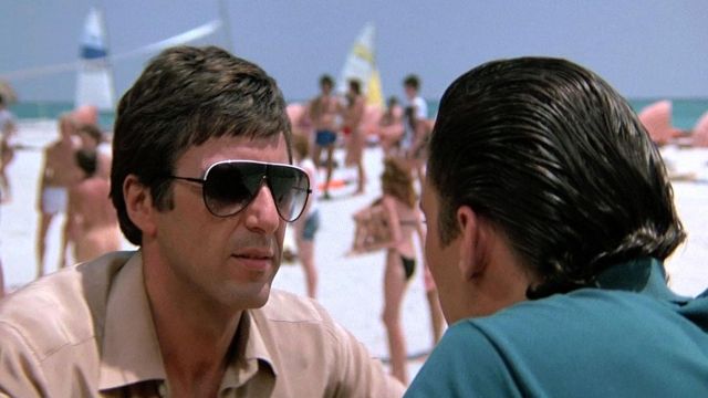 The replica sunglasses Tony Montana (Al Pacino) in Scarface