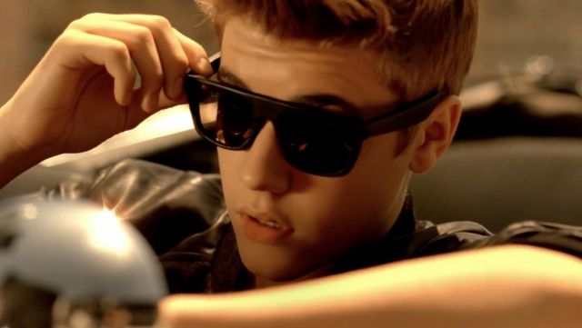 Sunglasses Super of Justin Bieber in her music video Boyfriend